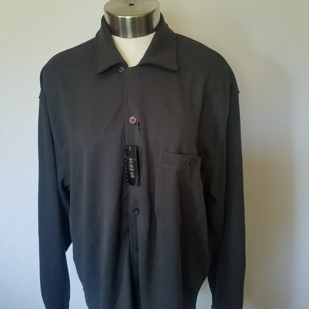 SQWEAR Sportswear Men's Medium Long Sleeve Gray Dr